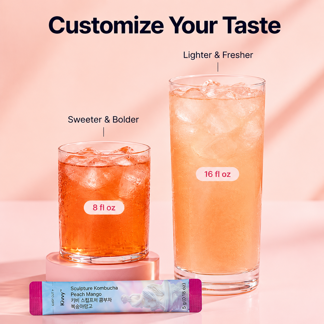 Korean Debloat Kombucha Beverage