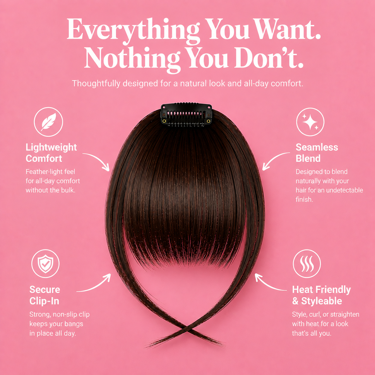 Clip-On Bangs